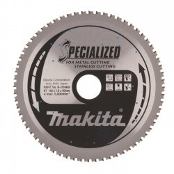 Lõikeketas MAKITA Inox 185x30x1,6mm 64T 0°