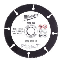 Karbiidketas MILWAUKEE CB 76 76x10 mm