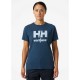 Moteriški marškinėliai HELLY HANSEN Logo T-Shirt, mėlyni 5