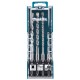 4-osaline puuride komplekt MAKITA SDS-Plus D-74136 1